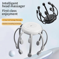 Nouveau masseur de tête professionnel en forme de pieuvre, vibrations multi-modes, relaxant électrique du cuir chevelu pour la circulation sanguine et le soulagement de la douleur