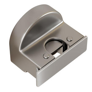 Meiruide <b>Mop</b> Holder Gun Gray Rectangular Suction Cup <b>Wall</b> Mount Clip For Home Space Metal Pole Storage - Product Image 2