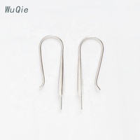 Wuqie — crochets de boucles d'oreilles en argent Simple, pour la fabrication de bijoux, fermoirs, DIY, pour femmes