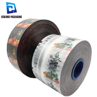 Film d'emballage plastique transparent en rouleau, laminé mat, imprimé sur mesure, haute qualité, faible MOQ, pour sachets de sauces et assaisonnements