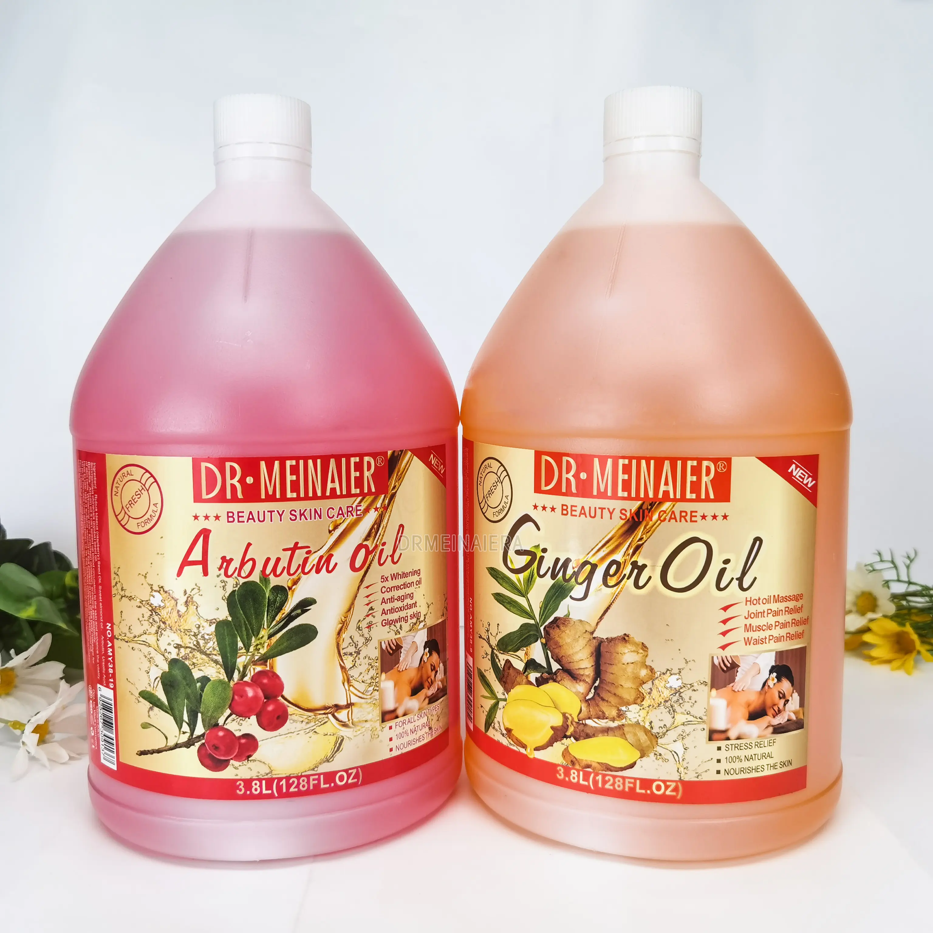 3.8L Aceite esencial de masaje Arbutina Rosa Múltiples colores Aceite blanqueador natural para la cara y el cuerpo Hidratante relajante para el cuidado de la piel