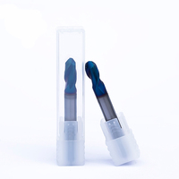 Fraise à bout sphérique en carbure monobloc HRC55 à 4 cannelures pour fraisage de contour, action de coupe lisse, outil de haute précision pour CNC métal