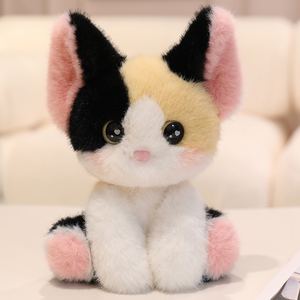Mayorista Kawaii Mix Color Cat Doll Animal de peluche Gato sentado Juguete Niños Escritorio Decoración Suave Colorido Lindo Simulación Cat Doll - Product Image 5