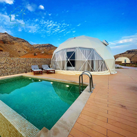 Dôme géodésique robuste Glamping Yourte Igloo Grande tente de camping de luxe à vendre