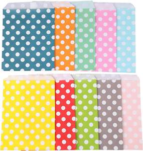 Buffet Sécurité Alimentaire Bonbons Anniversaire Fête <span class=keywords><strong>De</strong></span> Vacances Recyclable V Fond À Pois <span class=keywords><strong>Pas</strong></span> <span class=keywords><strong>Cher</strong></span> Papier Biscuits Sac - Product Image 6