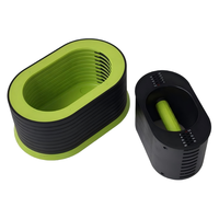 Ensemble d'haltères réglables de nouvelle conception 20 kg, design compact pour l'entraînement fonctionnel, la force et la condition physique
