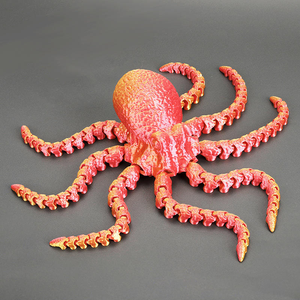 Juguete de Pulpo Impreso en 3D, con Articulaciones Móviles, Decoración para Acuario, Diseño de Paisaje, Modelo de Calamar, Adorno - Product Image 4
