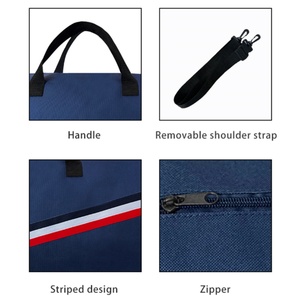 Sac de sport unisexe en polyester imperméable avec fermeture éclair, sac de voyage tendance en nylon pour la gym, l'entraînement sportif et les voyages - Portable, motif lettre - Product Image 5