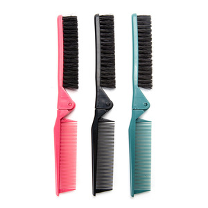 Abs Double Tooth Folding <b>Comb</b> Large Portable Travel Hair Styling <b>Comb</b> Multi Color - Product Image 1