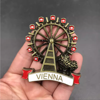 Aimants de réfrigérateur personnalisés DIY, logo, motif de pays, alliage métallique, personnalisation 3D en relief, imperméables, durables, cadeaux promotionnels