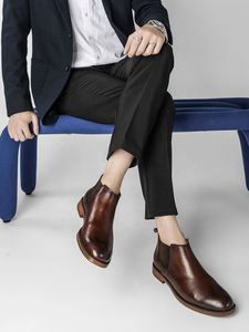 Men's Fashionable Formal Leather Boots Genuine Leather Boots - Product Image 2