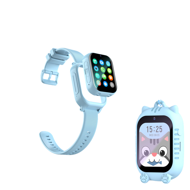 Convenient K26 4G Kids Smartwatch Phone with Video Call GPS Tracking USB Charging Plastic Material and Neck Hanging Style
