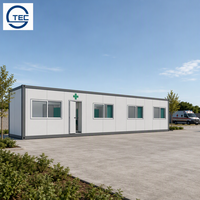 Clinique médicale mobile de 40 pieds, station de premiers secours, utilisation hospitalière, structure en acier, maison conteneur préfabriquée modulaire portable, design moderne 5