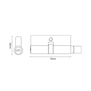 Zinc Alloy Housing 70mm Mortise Lock Entrance <strong>Door</strong> Brass Lock Core <strong>Knob</strong> Cylindrical Lock 3 Keys - Product Image 6