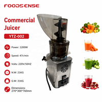 Koude Pers Sapcentrifuge voor Fruit en Groenten, RVS, met Afvalafscheiding, voor Horeca