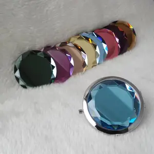 Variations in Color Stock Crystal Folding Mirror with Frame for Promotional Purposes