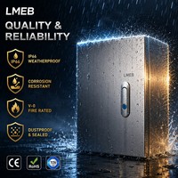 Boîte de distribution extérieure étanche en acier inoxydable ABS PC avec borne métallique et niveau de protection IP65