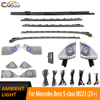 Luz Ambiental Cardoo para Mercedes Benz Clase S W223 2023+, Tira LED de Atmósfera Interior para Automóvil, 64 Colores, Accesorios de Actualización