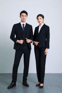 <span class=keywords><strong>Costume</strong></span> professionnel décontracté pour hommes et femmes 4S Sales Manager Tenue formelle Hôtel Restauration Réception Uniforme de travail Bouton Smoking XL - Product Image 4