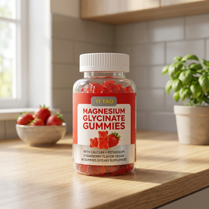 Gomitas de Glicinato de Magnesio Sabor Fresa Veganas 60 Unidades Suplemento Dietético - Product Image 1
