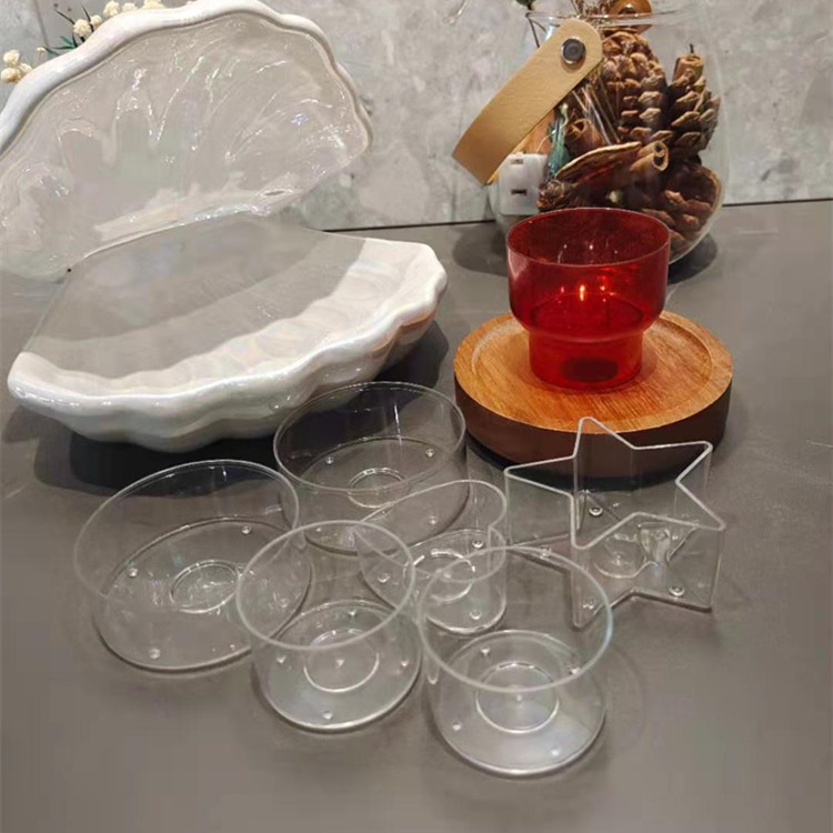 Factory Customization Round Shape Plastic Wax Candle Jars