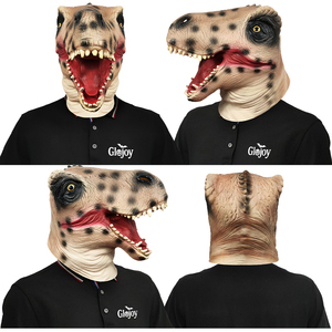 Masque de crâne effrayant en latex naturel, accessoire de costume d'horreur pour Halloween, pour enfants et adultes, masque de tyrannosaure - Product Image 2