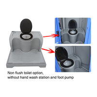 Toilettes portables modernes en HDPE à prix raisonnable, avec un design durable et écologique, pour une utilisation en extérieur dans les parcs en Afrique du Sud