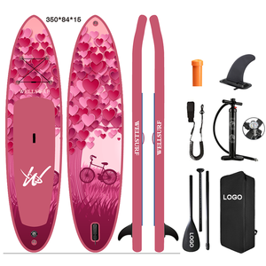 กระดานยืนพายแบบเป่าลมขนาด 11.6 ฟุต 350 ซม. รุ่น Customized Surfing พร้อมอุปกรณ์คุณภาพสูง สีเขียวลึกลับ สำหรับตกปลา - Product Image 4