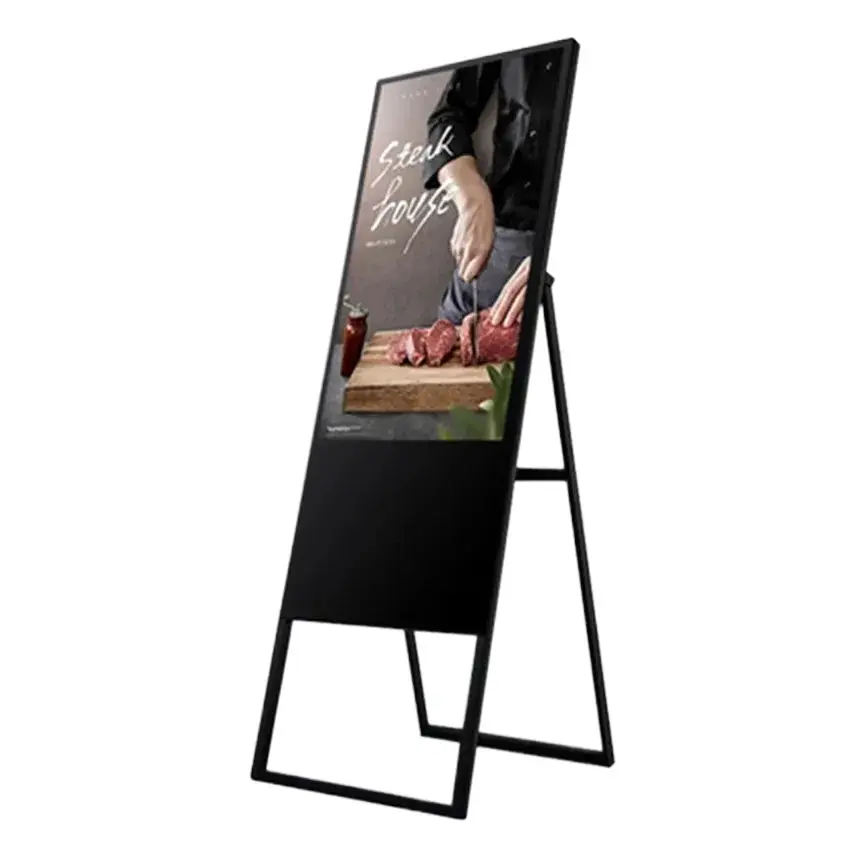 Floor Mobile Digital Signage Wifi Led Poster Outdoor Advertising Screen Vertical Ad Led p2.5 Standing Poster Advertising Screen