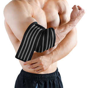 Ağırlık kaldırma için profesyonel dirsek sarar spor çapraz elastik sıkıştırma dirsek desteği koruma dirsek sapanlar Brace <span class=keywords><strong>Tendonitis</strong></span>