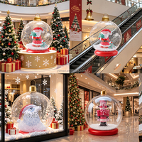 Boules de Noël gonflables géantes en PVC pour l'extérieur avec neige à l'intérieur – Nouveauté en gros pour la décoration de Noël