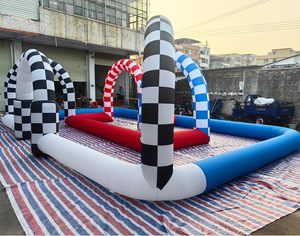 Pista Gonfiabile Personalizzata per Eventi di Go-Kart, Sistema di Barriere Gonfiabili Modulari per Uso Commerciale - Product Image 3