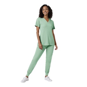 Unisex Scrub Uniform Set Moisture Wicking Split Design For Medical Spa Dental Vet Use - Product Image 3