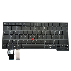 FR Teclado para Notebook Retroiluminado Francês para Lenovo <span class=keywords><strong>Thinkpad</strong></span> P14S GEN 3 T14 L14 GEN 3 T14 GEN 4 SN21D67682 com Moldura e TrackPoint - Product Image 1