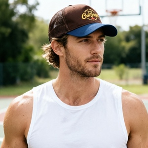 Casquette de camionneur brodée personnalisée unisexe, casquette snapback réglable, chapeau de soleil, chapeau de soleil de golf, couvre-chef de camping pour les sports de plein air - Product Image 5