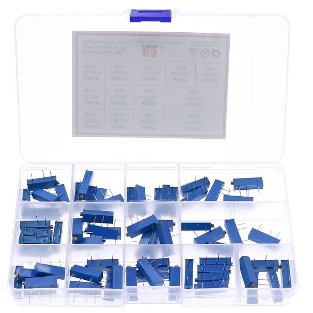 3006P New Precision Adjustable Resistor Kit 100 200 1k 2k 5k 10k 20k 50k 1M