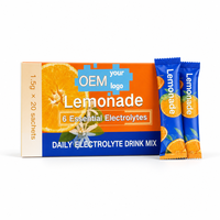 Boisson électrolytes en poudre Lemonade, 6 électrolytes, 30 g, hydratation rapide, private label et OEM
