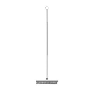 Brosse à long manche pour nettoyer les carreaux, les fentes, les salles de bain, poils en nylon, brosse multifonctionnelle pour sols, blanc bleu - Product Image 3