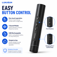 Sifflet électronique rechargeable à piles AA, dispositif de signalisation de survie à haut niveau sonore pour le contrôle du trafic, l'entraînement des animaux de compagnie, les arbitres sportifs