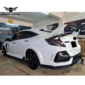 Kit Carrozzeria Widebody Design <span class=keywords><strong>Type</strong></span> <span class=keywords><strong>R</strong></span> Hot Selling con Paraurti e Minigonne Laterali per Honda Civic Sedan FC1 fino a FK8 (2016-2021) - Product Image 4