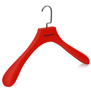 Cintre <span class=keywords><strong>de</strong></span> luxe antidérapant en <span class=keywords><strong>bois</strong></span> <span class=keywords><strong>de</strong></span> frêne et <span class=keywords><strong>de</strong></span> hêtre rouge <span class=keywords><strong>de</strong></span> haute qualité <span class=keywords><strong>pour</strong></span> placard et armoire - Product Image 6