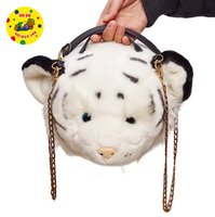 Adorable peluche tigre en coton doux, livrée avec un joli sac à bonbons, un petit cadeau délicat et sucré