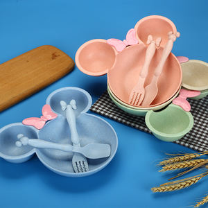 Bol Mickey <span class=keywords><strong>Minnie</strong></span> grande tête dessin animé, <span class=keywords><strong>assiette</strong></span> à fruits séparée pour enfants, <span class=keywords><strong>assiette</strong></span> à dîner séparée - Product Image 4