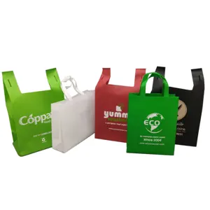 담요를 위한 부직포 PVC 플라스틱 포장 접이식 보관 가방, 경쟁력있는 가격 재사용 식료품 부직포 토트 백 쇼핑