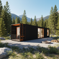 Villa mobile OEM 2024, maisons préfabriquées de luxe de 40 pieds, acheter une maison conteneur