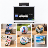 Printer UV Flatbed Otomatis Format Kecil A5 untuk Kustomisasi Casing Ponsel dan Power Bank dengan Head F1080