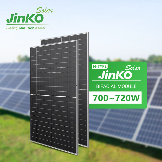 Jinko High Efficiency TopCon Mono Dual Glass Module Tiger Neo N Type 700W 705W 710W 715W 720W Bifacial Solar Panel