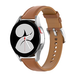 Correa de Reloj de Cuero Genuino para Hombre y Mujer, Correa de Reloj de Cuero de Alta Calidad de 20 mm para <span class=keywords><strong>Amazfit</strong></span> <span class=keywords><strong>GTS</strong></span> y Garmin Forerunner - Product Image 5