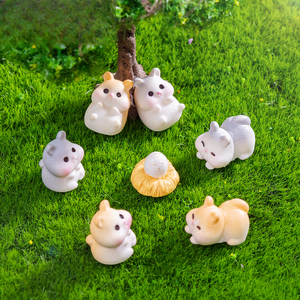 Venta al por mayor Micro paisaje creativo lindo pequeño conejo Animal, jardinería paisajismo ornamento accesorios Mini miniatura ornamento - Product Image 4
