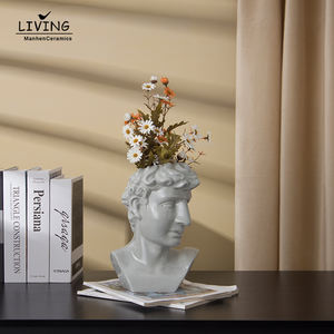 <span class=keywords><strong>Vase</strong></span> à fleurs <span class=keywords><strong>en</strong></span> céramique créative, style nordique et Morandi, pour Arrangement <span class=keywords><strong>de</strong></span> visage humain, Art abstrait, décoration <span class=keywords><strong>de</strong></span> maison moderne - Product Image 2